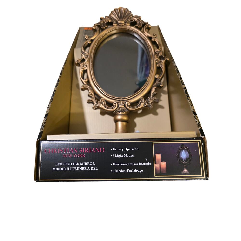 Christian Siriano Viral Halloween LED Lighted Ghost Mirror NEW